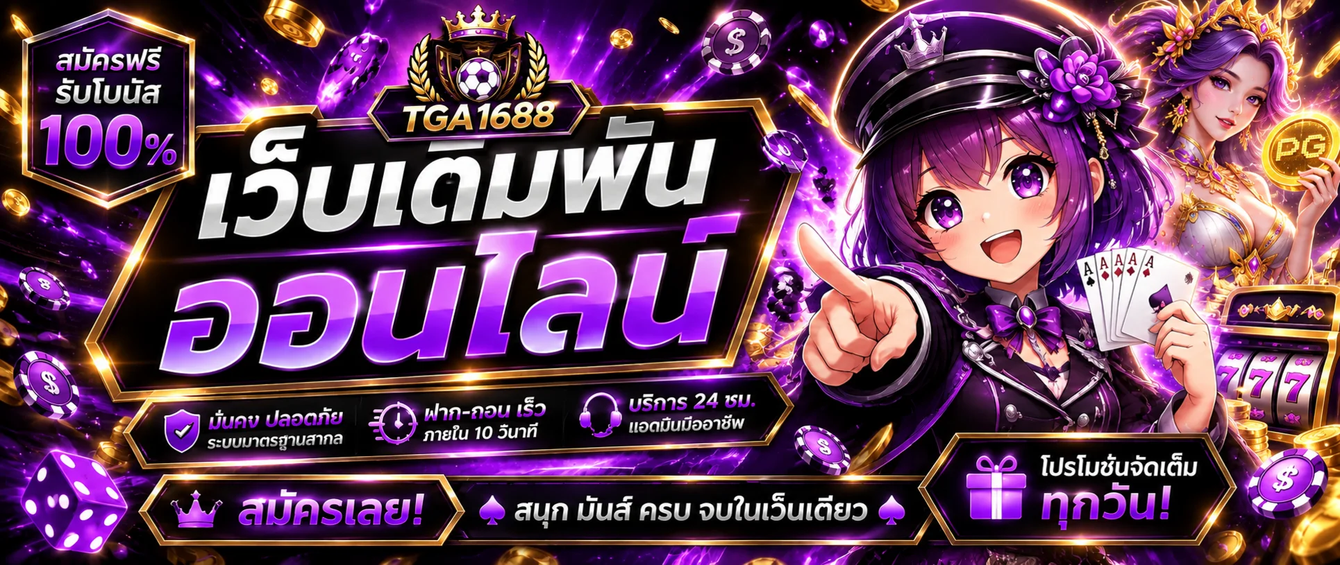 TGA1688 สล็อตเว็บตรงและเกม PG บนมือถือ